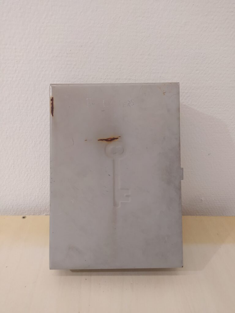 "50 letters", mixed media, 2023